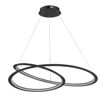 Lampa wisząca SPIRELLO ledowa czarna 80 cm - ST-8826P/B - Step Into Design